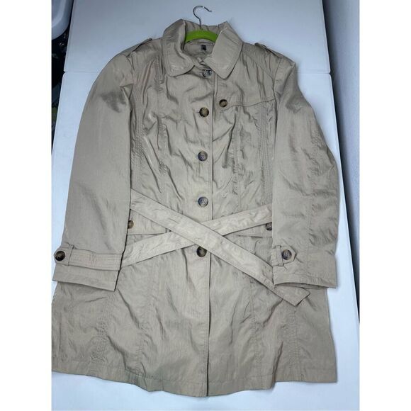 NWOT Barbara Lebek Beige Trench Coat Belted Size 20 UK/ 16 US - Picture 5 of 15